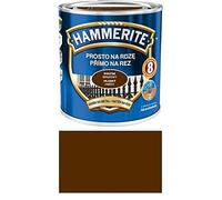 Hammerite Peinture de protection pour métal antirouille 250 ml Brillant Choix de couleurs (marron brillant)