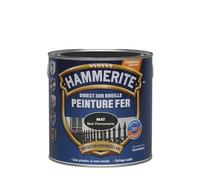 Hammerite Peinture métal Direct sur rouille - Anticorrosion - Noir ferronnerie mat 2,5 L