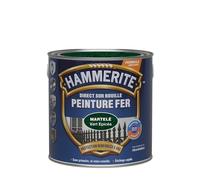 Hammerite Peinture Métal Direct sur Rouille - Anticorrosion, imperméable, direct sans sous-couche - Vert Epicéa Martelé 2,5 L