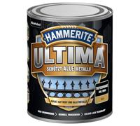 Hammerite Ultima Mat Vernis de protection pour métaux de qualité supérieure pour tous les métaux extérieurs Noir profond RAL 9005 750 ml