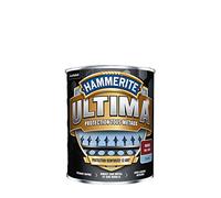 Hammerite Ultima - Peinture Acrylique Tous Métaux - 3 en 1 : Antirouille, Direct sur Rouille et Sans Sous-couche - Brillant Rouge 0,75 L