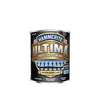 Hammerite Ultima - Peinture Acrylique Tous Métaux - 3 en 1 : Antirouille, Direct sur Rouille et Sans Sous-couche - Brillant Gris Anthracite 0,75 L