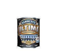 Hammerite Ultima - Peinture Acrylique Tous Métaux - 3 en 1 : Antirouille, Direct sur Rouille et Sans Sous-couche - Brillant Blanc 0,75 L