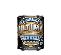 Hammerite Ultima - Peinture Acrylique Tous Métaux - 3 en 1 : Antirouille, Direct sur Rouille et Sans Sous-couche - Brillant Noir 2,5 L
