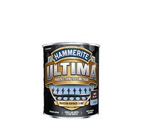 Hammerite Ultima - Peinture Acrylique Tous Métaux - 3 en 1 : Antirouille, Direct sur Rouille et Sans Sous-couche - Brillant Brun 0,75 L