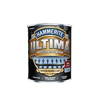 Hammerite Ultima - Peinture Acrylique Tous Métaux - 3 en 1 : Antirouille, Direct sur Rouille et Sans Sous-couche - Brillant Rouge 2,5 L