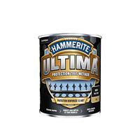 Hammerite Ultima - Peinture Acrylique Tous Métaux - 3 en 1 : Antirouille, Direct sur Rouille et Sans Sous-couche - Mat Noir 2,5 L