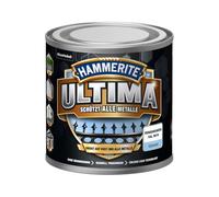 Hammerite Ultima Vernis de protection pour métal, brillant, vernis de protection de qualité supérieure pour tous les métaux extérieurs, blanc circulation RAL9016, 250 ml