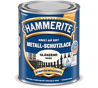 HAMMERITE Vernis de protection en métal brillant extérieur 0,75 l Blanc brillant