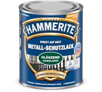Hammerite Vernis de protection pour métal brillant, vert foncé, 250 ml
