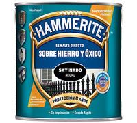 Hammerite Vernis lisse satiné, noir, 2,5 l (lot de 1)