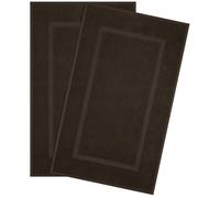 Hammetex Lot de 2 Tapis de Bain 51x86 cm, 100% Coton 900 GSM, Antidérapants, Lavables, Absorbants, Certifiés Oeko-TEX, Marron