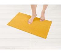Hammetex Tapis de Bain Antidérapant 43x61 cm, 100% Coton 1200 GSM, Lavable, Absorbant, Séchage Rapide, Certifié Oeko-TEX, Moutarde