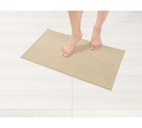 Hammetex Tapis de Bain Antidérapant 43x61 cm, 100% Coton 1200 GSM, Lavable, Absorbant, Séchage Rapide, Certifié Oeko-TEX, Beige