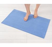 Hammetex Tapis de Bain Antidérapant 51x86 cm, 100% Coton 1200 GSM, Lavable, Absorbant, Séchage Rapide, Certifié Oeko-TEX, Bleu Clair