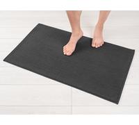 Hammetex Tapis de Bain Antidérapant 51x86 cm, 100% Coton 1200 GSM, Lavable, Absorbant, Séchage Rapide, Certifié Oeko-TEX, Anthracite