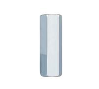 HamPaesk 1-10 Pièces Étendre L'écrou D'accouplement Hexagonal Long M4 M5 M6 M8 M10 M12 M14 M16 Écrous De Connecteur Tige D'entretoise en Acier Au Carbone Zingué for Goujons Boulons(M6x10x15mm x10Pcs)
