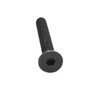 HamPaesk 1-50pcs M2M2.5M3 M4 M5 DIN7991 Grade 10.9 Acier Noir Hexagone À Six Pans Creux Vis Tête Fraisée Plate(30mm,M5 10pcs)