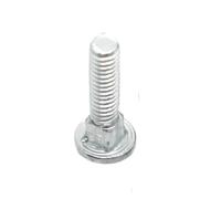 HamPaesk Boulon De Chariot À Tête Ronde en Acier M4 M5 M6, Vis D'entraîneur Col Carré for Étagère Et Meubles Bureau 5 10 Pièces(10mm,M5 10pcs)