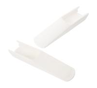 HAMPPLIES 1 Paire Rallonges Pieds Chaise Haute Bébé Blanc Patins Antidérapants Protection Sol Inserts Sécurité Amovibles pour Chaises Salle à Manger Accessoire Stabilité Usage Maison