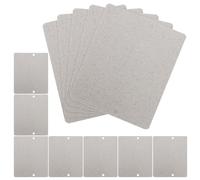 HAMPPLIES 12 Pièces Feuille Isolante en Mica Ignifuge Argentée pour Micro-ondes, Légère et Résistante, Accessoire Essentiel pour Appareils Cuisine