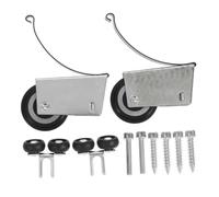 HAMPPLIES 2 ensembles Poulie Métallique de Porte Coulissante Galets Résistants et Silencieux pour Portes Placard et Armoires Roulettes Durables pour Maintenance DIY