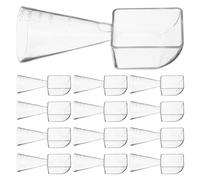 HAMPPLIES 20 Pièces Cuillère Doseuse Plastique Transparent Graduée Cuillère Multifonction pour Poudre Liquide Spatule de Mesure pour Masque Facial DIY et Préparation Culinaire
