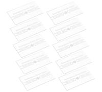 HAMPPLIES en Transparent pour Interrupteur Manuel D'alarme Incendie Activation Instantanée Lot de 10 Pièces de Remplacement en Transparent Résistant à Haute Température pour Sécurité Incendie