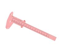HAMPPLIES Outil de Mesure des Sourcils en Plastique Rose, Mini Taille Portable Règle Coulissante, Léger et Sûr pour Maquillage des Débutants