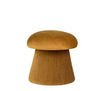 HAMPTON - Pouf en velours orange Orange
