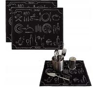 Hamur Home Lot De 2 Tapis De Séchage Tapis De Séchage Pour Vaisselle 40 X 46 Cm Séchage Rapide Tapis D'évier Tapis De Séchage De Vaisselle Tapis De Vaisselle Pour La Cuisine
