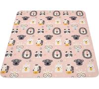 Hamur Home Tapis Antidérapant Tapis d'apprentissage pour enfants et bébés 150x150cm Lavable en machine Tapis pour enfants pour la maison Plage et pique-nique (Cute)