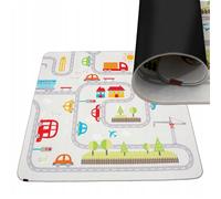 HAMUR HOME Tapis De Jeu Antidérapant Pliable pour Bébé et Enfants - 150 X 150 Cm - Lavable - Pour Chambres d'Enfants (Road)