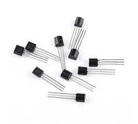 Hamwesh Assortiment de Transistors en Silicium, 200 Pièces, 10 Valeurs, | Ensemble de composants semi-conducteurs, types BC337 2N2222 2N3904, marquages clairs, boîte de rangement transparente,