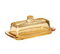 Hamwesh Beurrier en Verre avec Couvercle, Bac à Beurre Rectangulaire Hermétique pour Réfrigérateur de Comptoir, Passe au Lave-vaisselle, Garde-Beurre Robuste avec Poignée Pratique, Idéal pour les