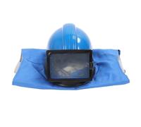 Hamwesh Casque de Sablage, Capot de Sablage à Alimentation en Air Sûr, Capot Anti-poussière avec Protection des épaules pour le, la Peinture et le Nettoyage Industriel
