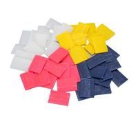 Hamwesh Craie de Tailleur, 50 Feuilles de Marqueur de Tissu Lavable 4 Couleurs pour Cuir Denim en Coton, Craie à Coudre avec Marquage Précis et élimination Facile de l'eau pour les Modifications