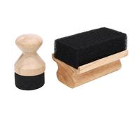 Hamwesh Éponge Applicatrice de Cire à l'huile, Ensemble Double Applicateur Antidérapant, Applicateur d'huile en Bois de Hêtre, d'huile de Bloc de Boucher avec pour Surfaces en Bois, Blocs de