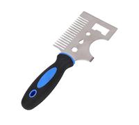 Hamwesh Grattoir à Peinture, Couteau à Mastic en Acier Inoxydable, Outil en Métal avec Surface Plate Dentée pour le Nettoyage des Brosses, la Réparation des Cloisons Sèches et l'élimination du