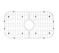 Hamwesh Grille de Protection pour évier, 26 X 14 Pouces en Acier Inoxydable avec Trou de Drainage, pour évier de Cuisine à Bac Unique, Anti-rayures et Résistant à la Rouille