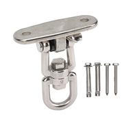 Hamwesh Kit de Hamac Suspendu, Acier Inoxydable 304, Rotation à 360 Degrés | Crochet de suspension de balançoire de plafond, joints en Nylon, ancrages muraux, vis, jardin de balcon de porche intérieur