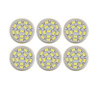 Hamwesh Lot de 6 Ampoules LED MR11, 3 W 270 Lm, Ampoule Halogène de Rechange AC12 V Blanc Chaud 120 Degrés, Culot GU4 en Céramique avec Lumière Douce pour Paysage, Cuisinière, Hotte de Cuisine,