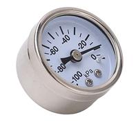 Hamwesh Manomètre à Vide, 1/8in, Acier Inoxydable, Rempli de Liquide, | Compteur de pression négative, boîtier en acier inoxydable, cadran rempli de liquide, filetage RC 1/8 pouces, industrie