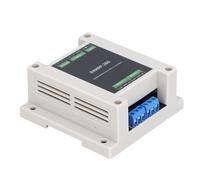 Hamwesh Module Relais 2 Canaux, Modbus RTU, Interface RS485, Résistance | Carte relais avec boîtier ABS, montage sur rail DIN, débit de 4 800 à 38 400 bauds, adressable de 1 à 255, contrôle