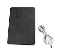Hamwesh Panneau Solaire pour Caméra Extérieure, 4W 5V, Imperméable, | Chargeur solaire pour caméra de sécurité, matériau ABS, pour Ring Blink, Home Yard, Port , 17,5x12cm, 11,6oz