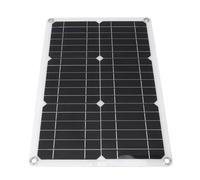 Hamwesh Panneau Solaire Semi-Flexible, 20W, 18V, Monocristallin | Chargeur de batterie solaire, revêtement EVA, ventouses, prise allume-cigare, pour voiture, camping-car, bateau, yacht,