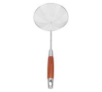 Hamwesh Passoire Araignée en Acier Inoxydable 304 18,7 X 7, Pouces, Louche d'écumoire avec Manche en Bois pour la Cuisson et la Friture, Cuillère Fendue à Mailles Fines pour Pâtes, Filtre à Huile,