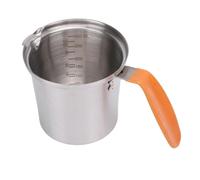 Hamwesh Pichet à Mousse de Lait 300ML ou 700ML, Tasse à Mousseur en Acier Inoxydable, Couvercle en Acier Inoxydable de qualité Supérieure Inclus, Lignes d'échelle Claires, Pichet en avec échelle de