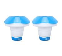 Hamwesh Piscine Chlore Flotteur avec Libération Réglable, 2 Pièces | Distributeur de chlore flottant pour spa, jacuzzi, tablette flottante pour tablettes de 3 pouces, accessoire de piscine en
