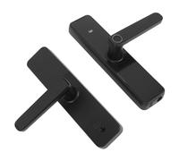 Hamwesh Poignée de Porte à Empreinte Digitale, 500 Utilisateurs, Mot de | Serrure d\'entrée à clavier intelligent, en aluminium ABS et en acier inoxydable, pour portes métalliques en bois et PVC,